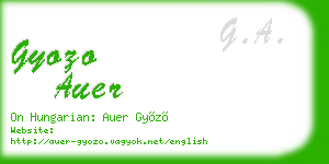 gyozo auer business card
